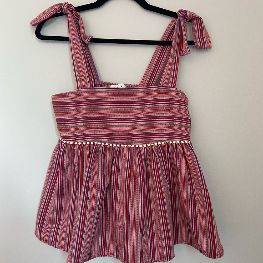 Anthropologie | THML shoulder-tie top Size XS